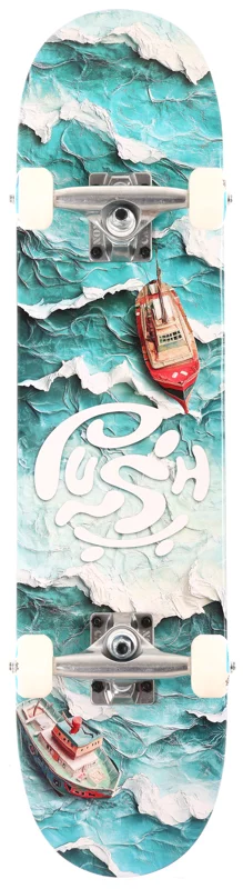 PUSH OCEAN BLUE SKATEBOARD COMPLETE 7.0 - Image 2