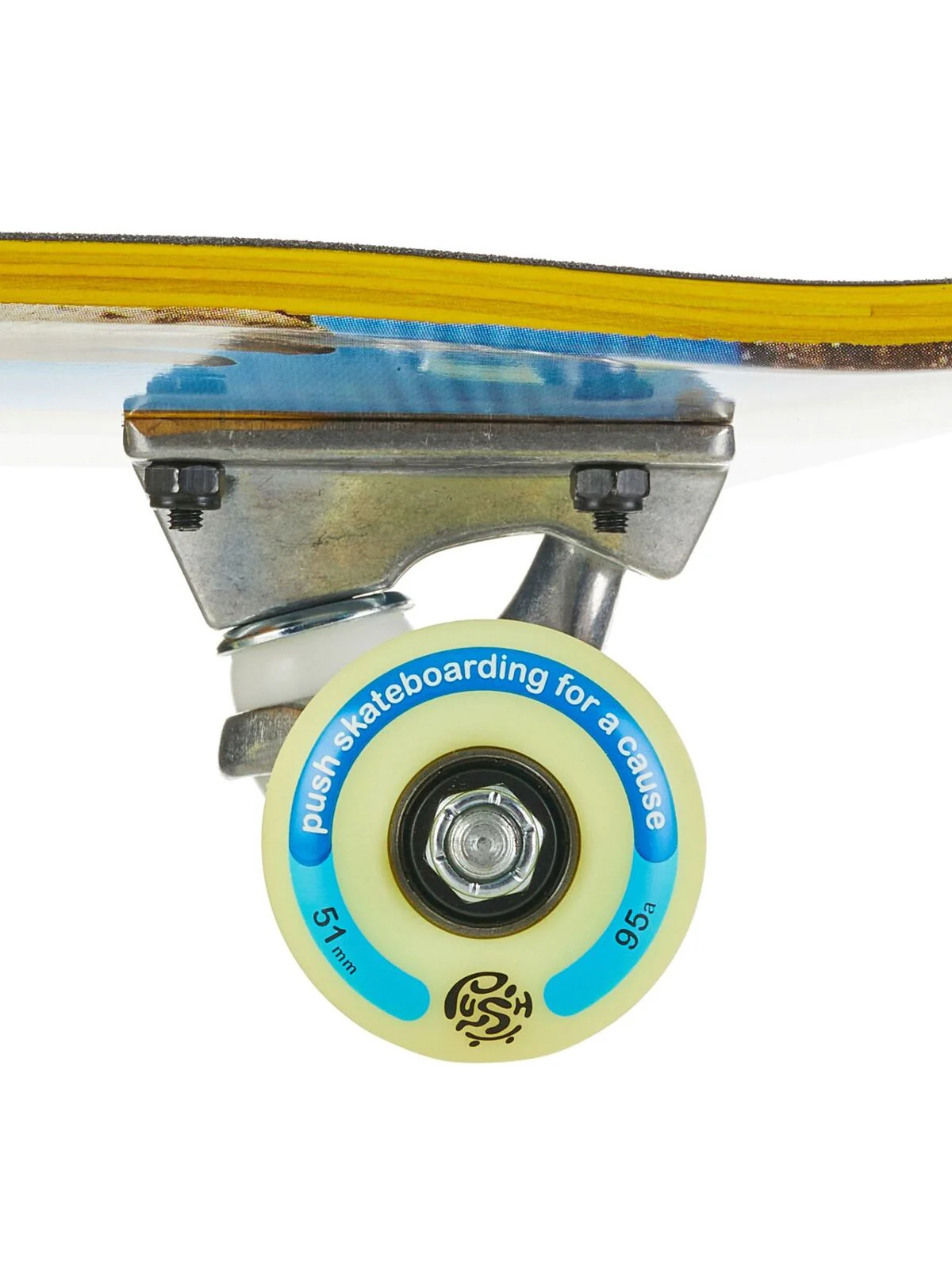 Push Skateboard Complete Yellow Man 7.25" Mini youth - Image 2