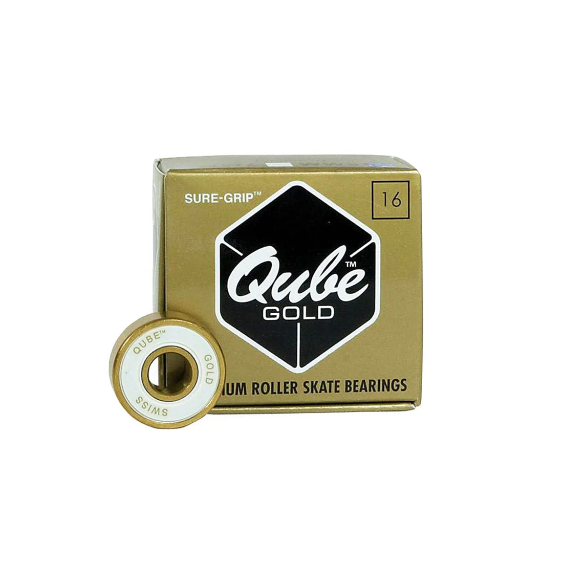 Qube Gold Swiss 7mm Bearings 16pk