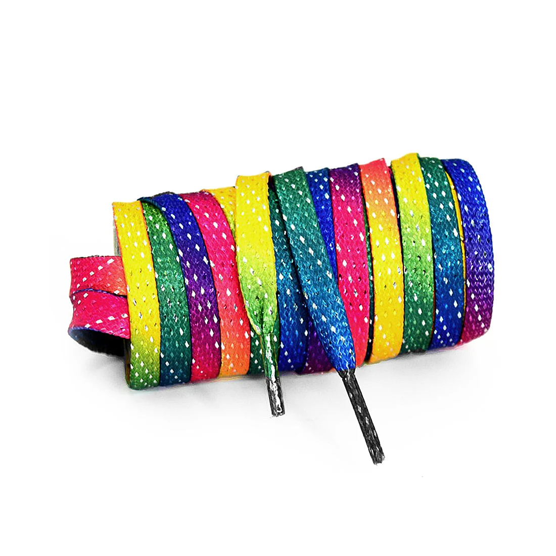 Crazy Laces - Pair - Rainbow Glitter - Image 2