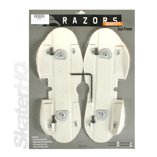 Razors Genesys SoulPlate Wht Sz 11-12