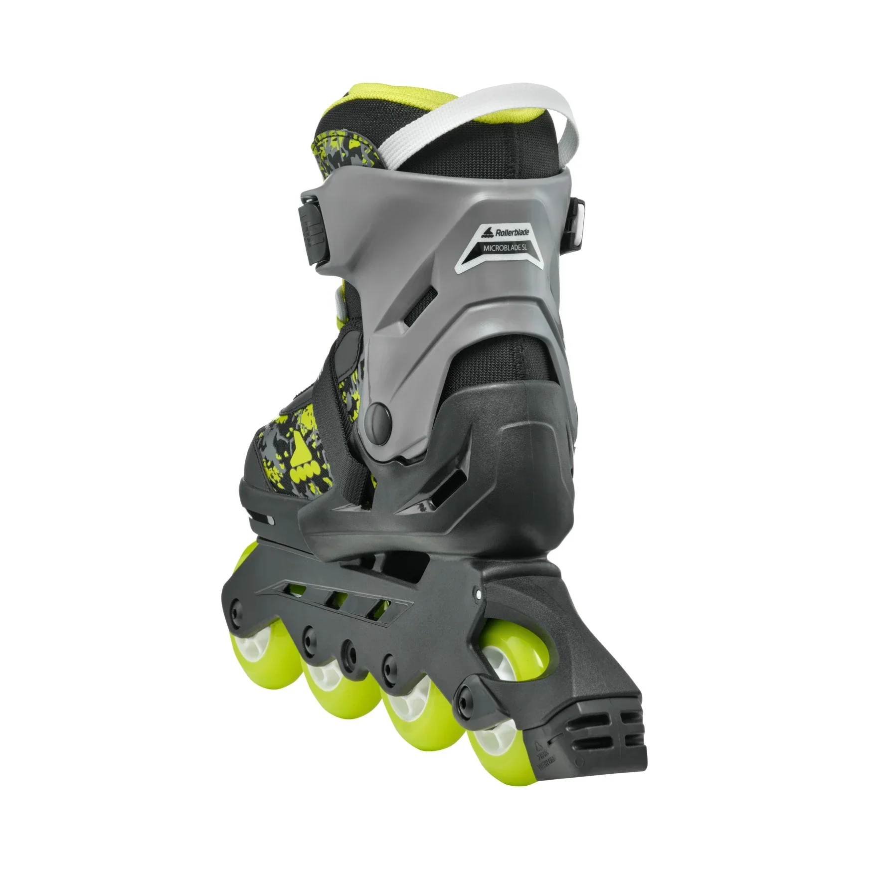 Rollerblade Microblade SL Adj Inline Skates Black/Lime - Image 4