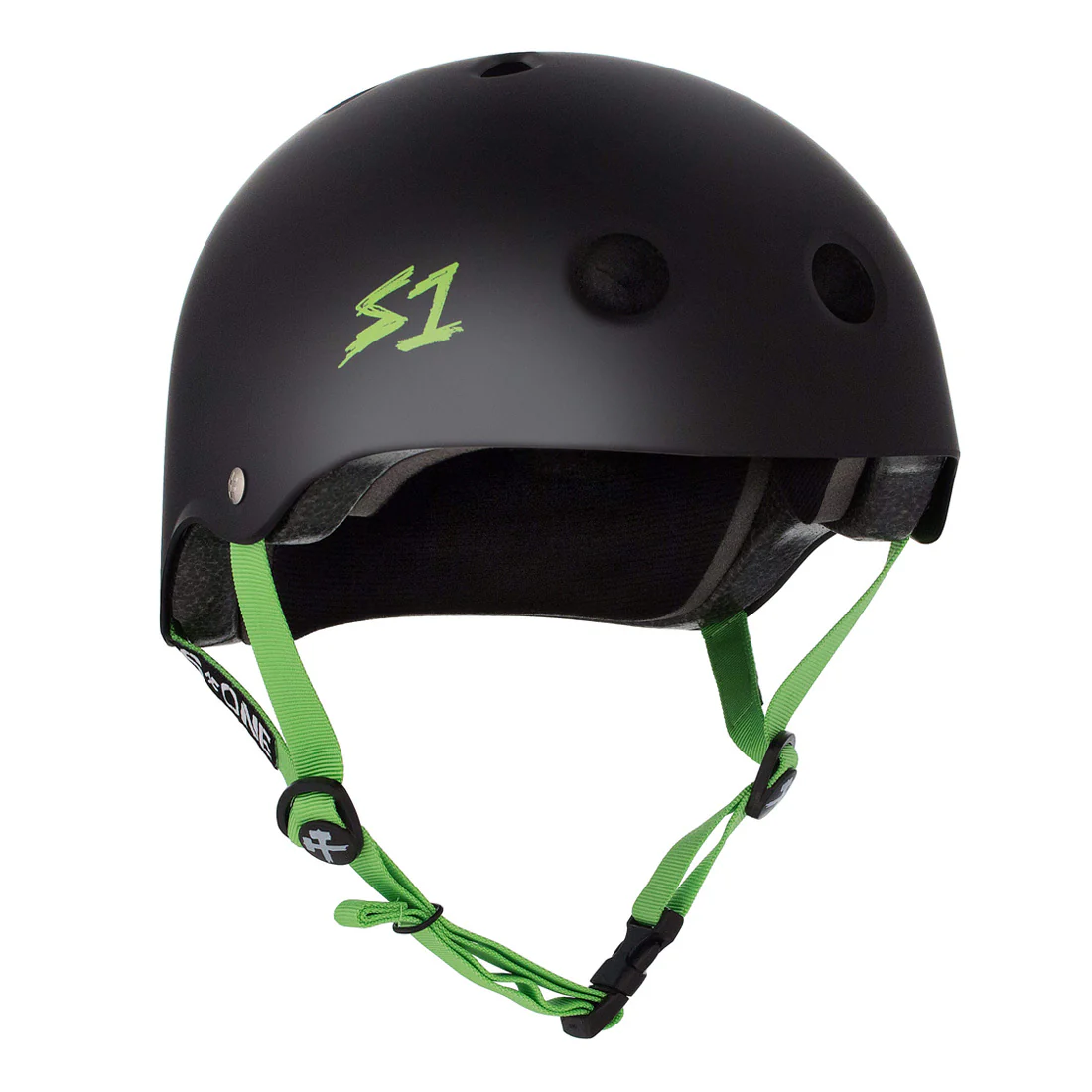 S-One Lifer Helmet - Black/Green Matte