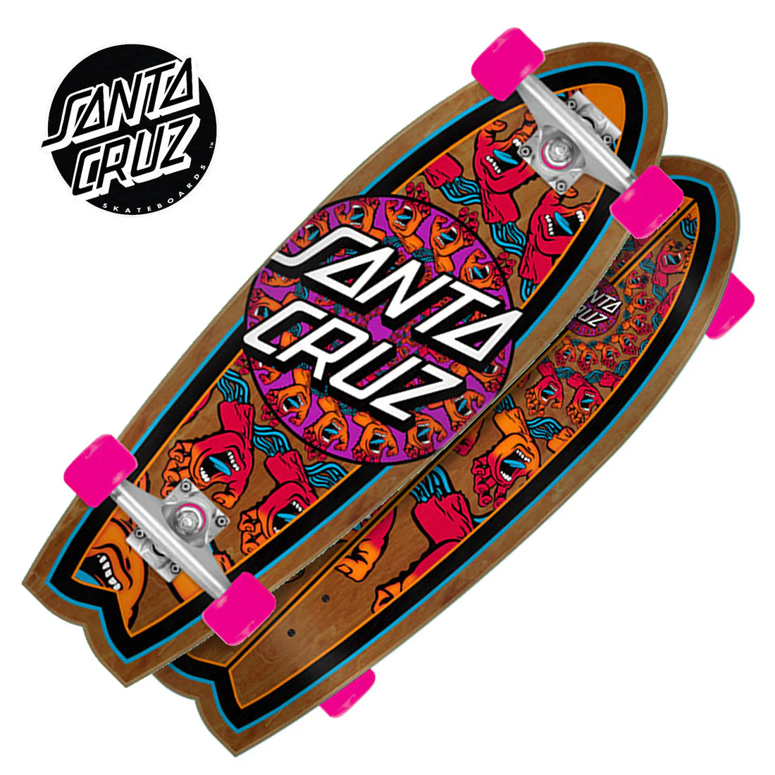 Santa Cruz Mandala Hand 27.7 Shark Cruzer Complete