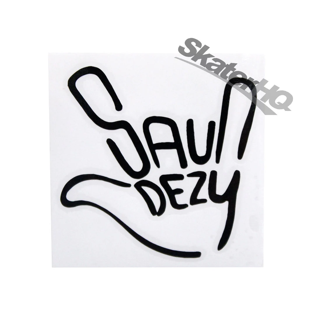 Saundezy Hand Sticker - Black/Clear