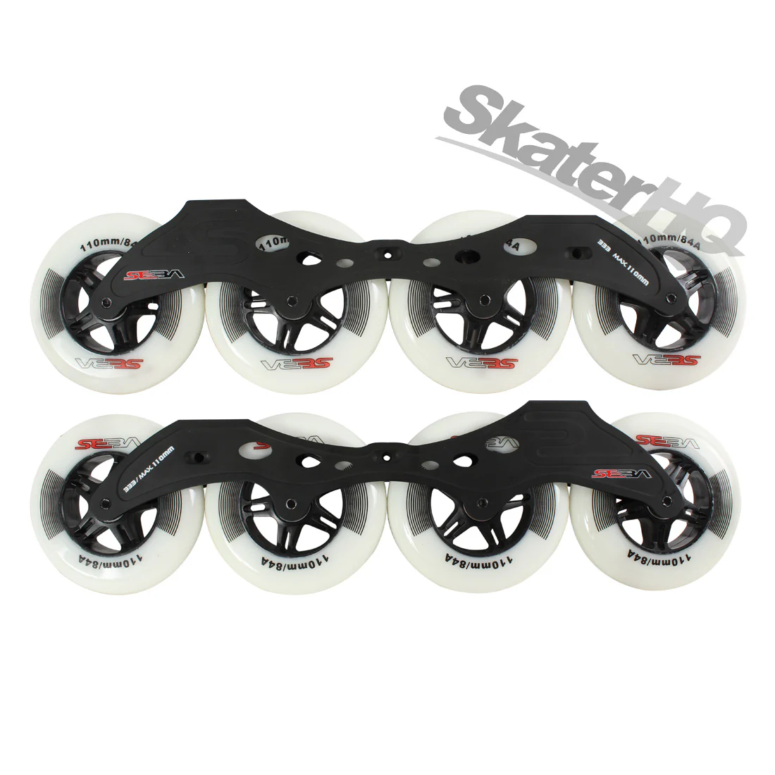 Seba Marathon 333/110mm Frame Set w/ Wheels - Black/White