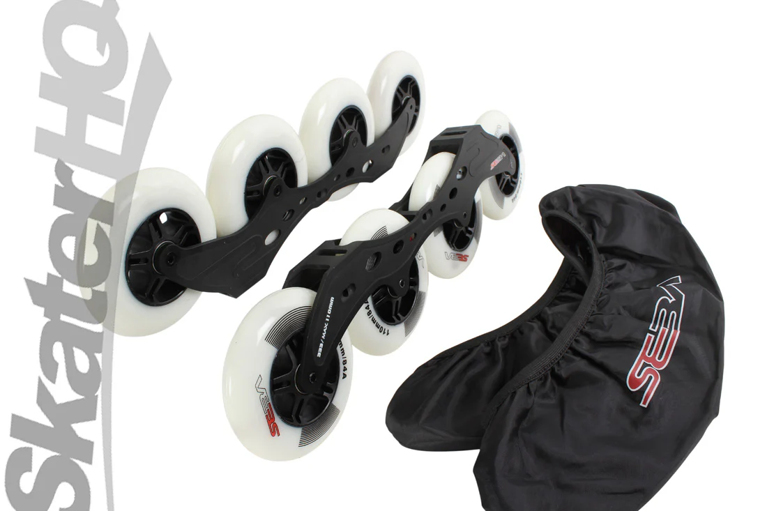 Seba Marathon 333/110mm Frame Set w/ Wheels - Black/White - Image 2