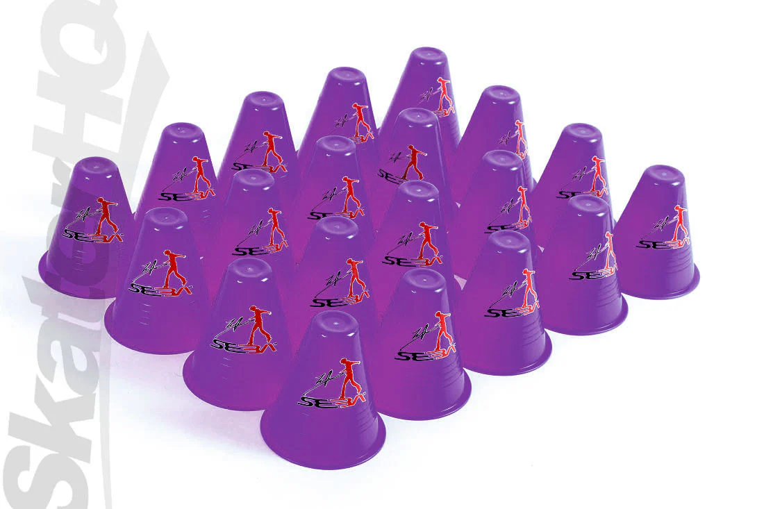 SEBA Slalom Cones 20pk - Purple PIC - Image 2