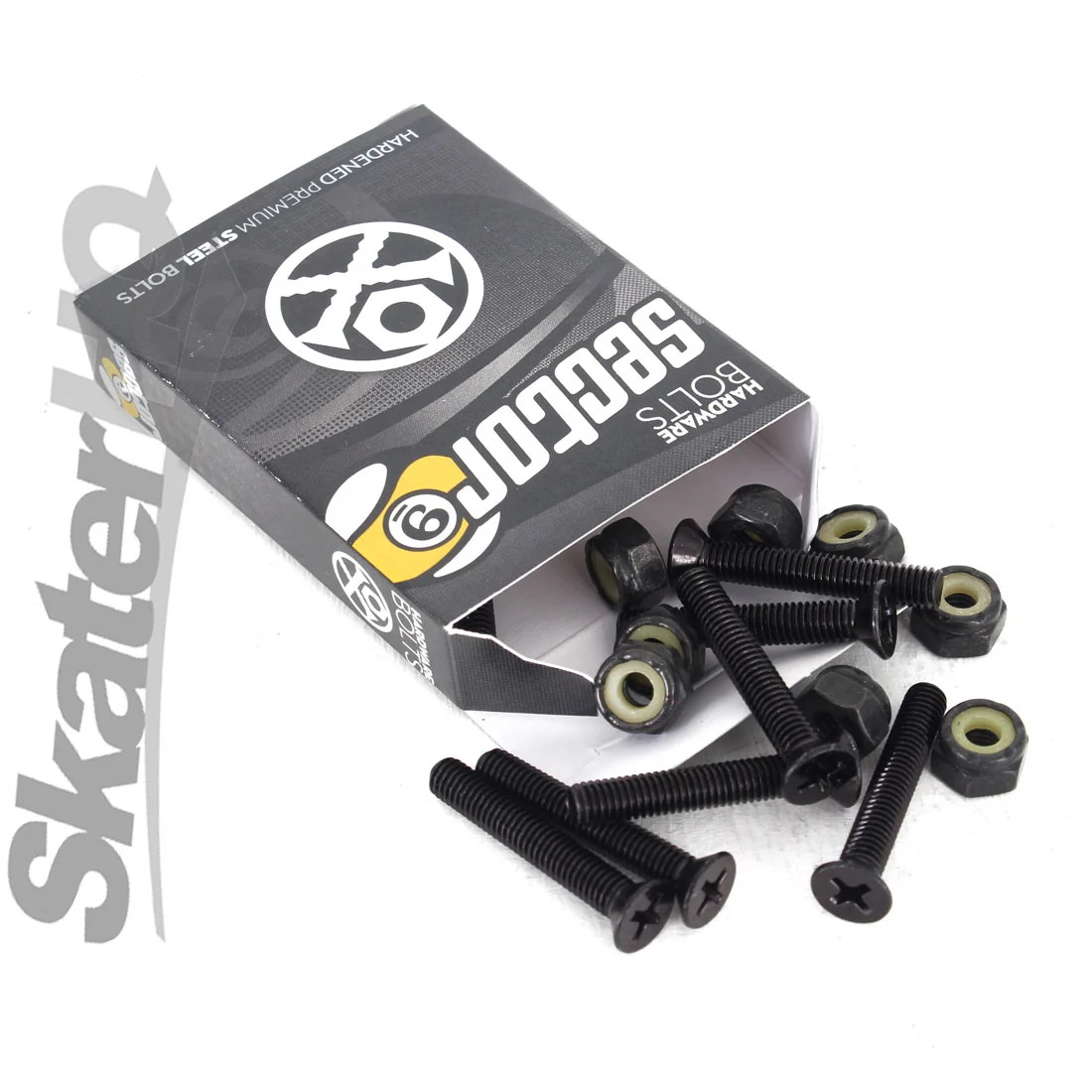 Sector 9 Steel Bolts 1.25inch Phillips 8pk - Black - Image 2