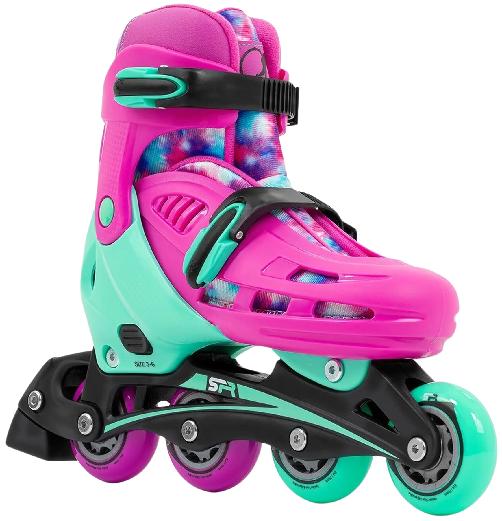 SFR Cyclone II Adjustable Inline Skate Tie Dye - Image 2