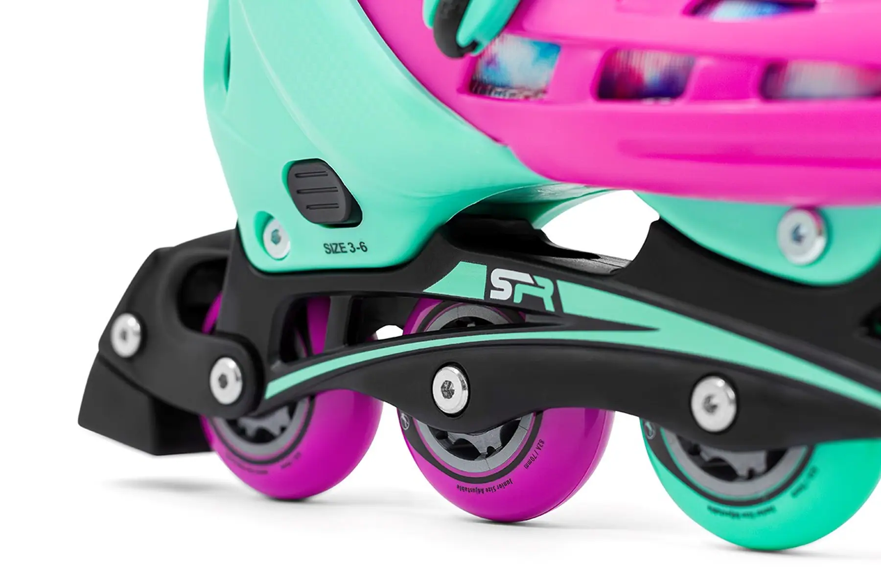 SFR Cyclone II Adjustable Inline Skate Tie Dye - Image 5