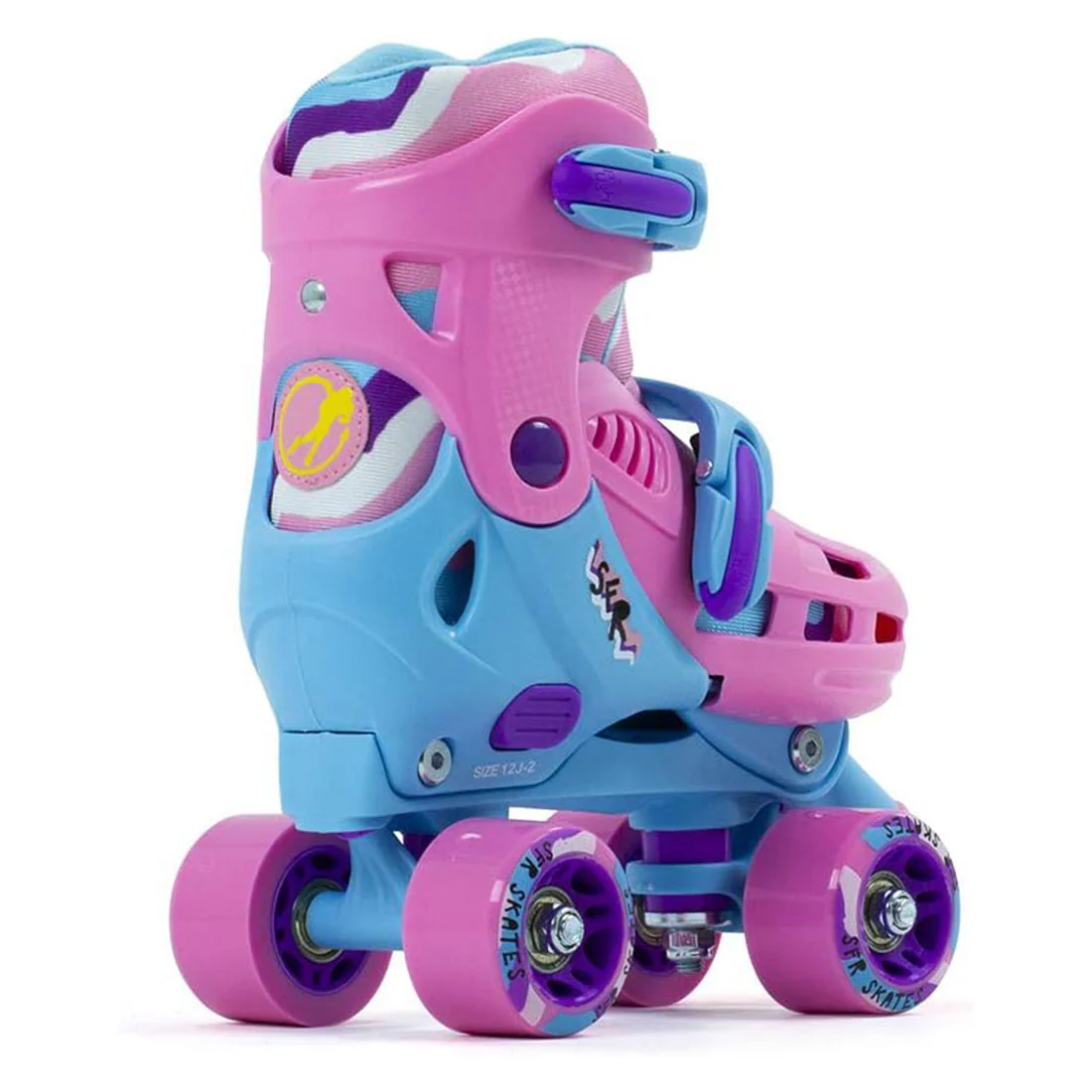 SFR Hurricane III Skates - Pink/Blue - Image 3