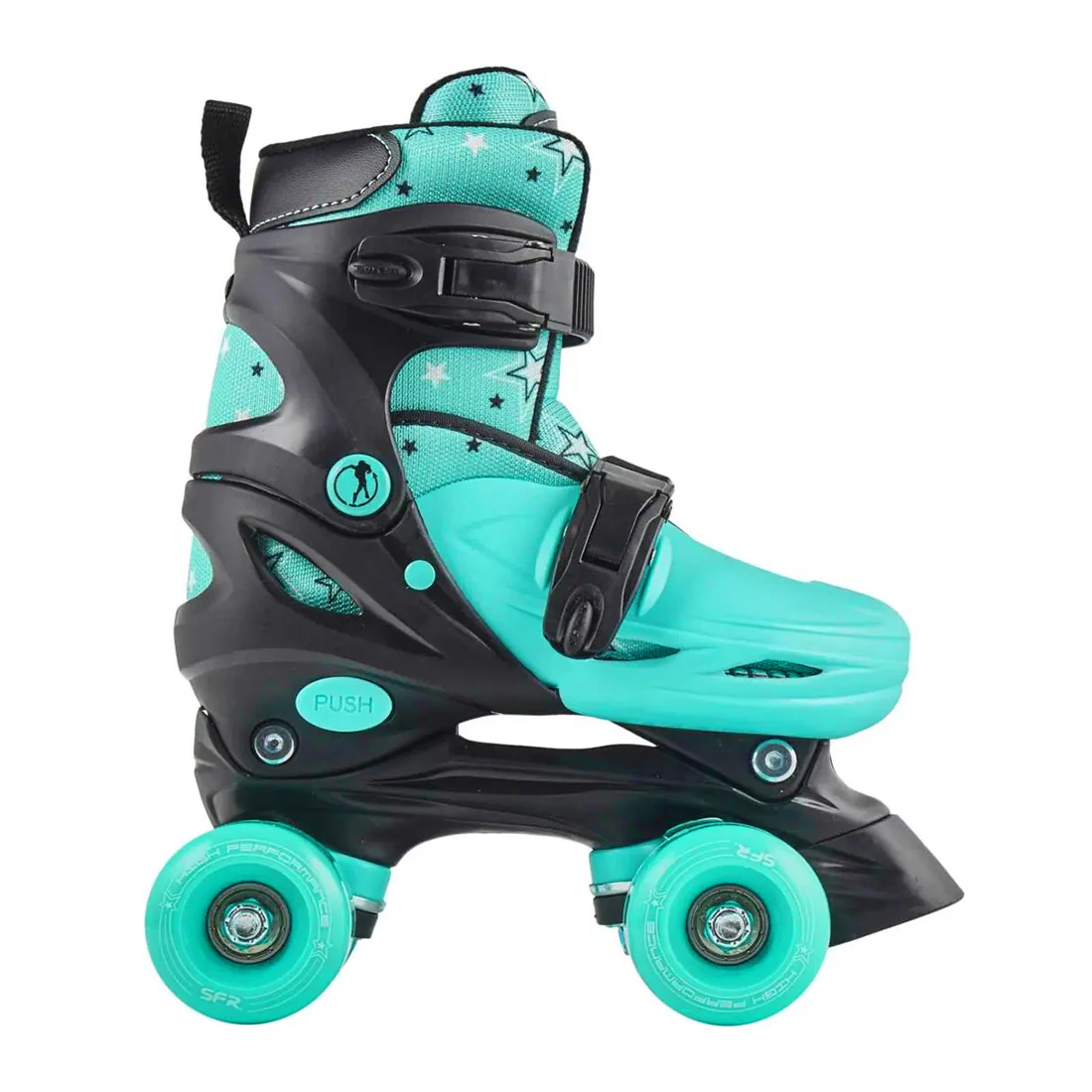 SFR Nebula Adjustable Skate - Black/Green