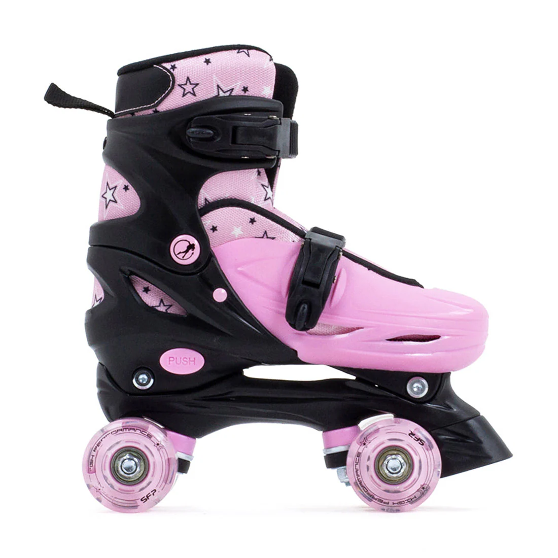 SFR Nebula LED Adjustable Skate - Black/Pink