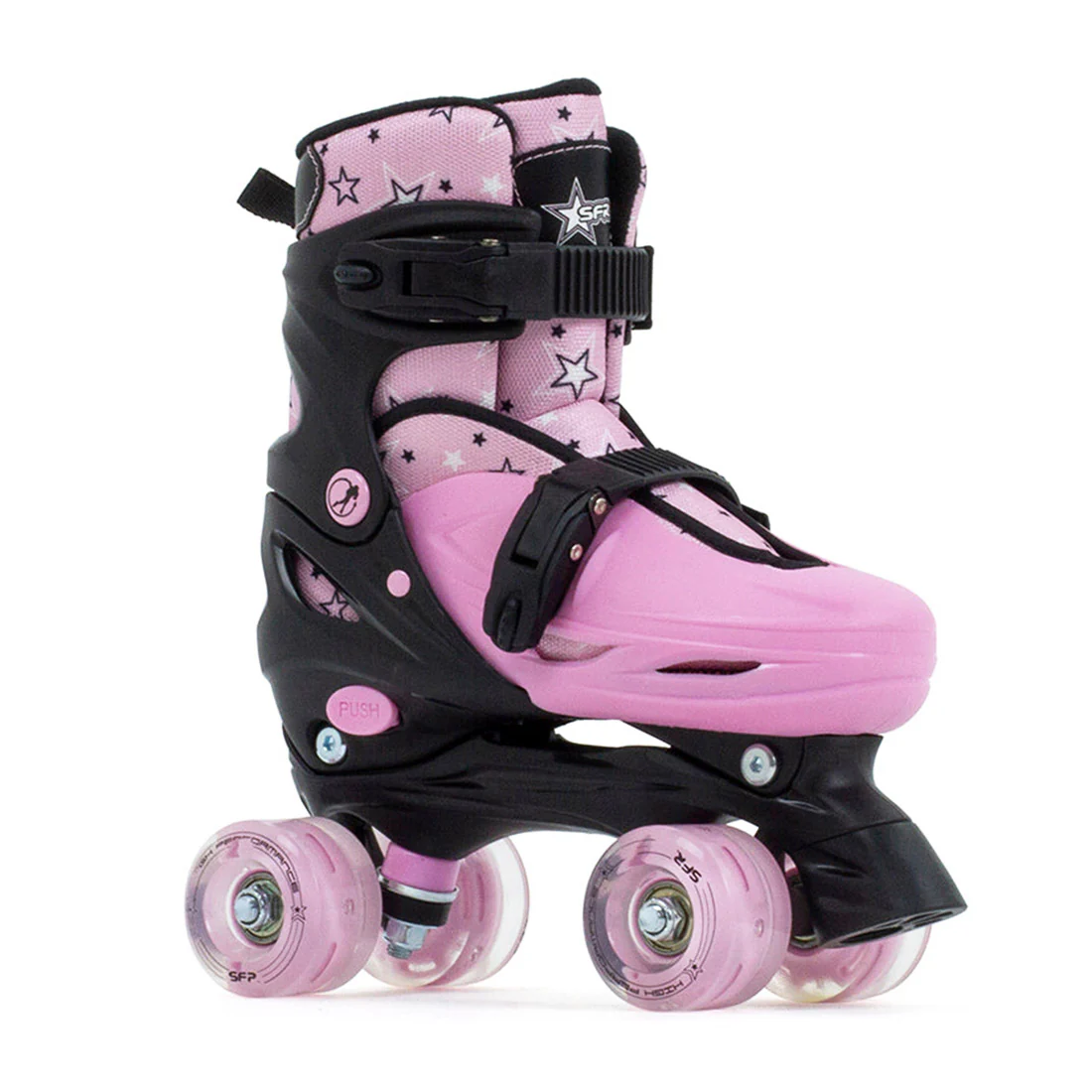 SFR Nebula LED Adjustable Skate - Black/Pink - Image 2