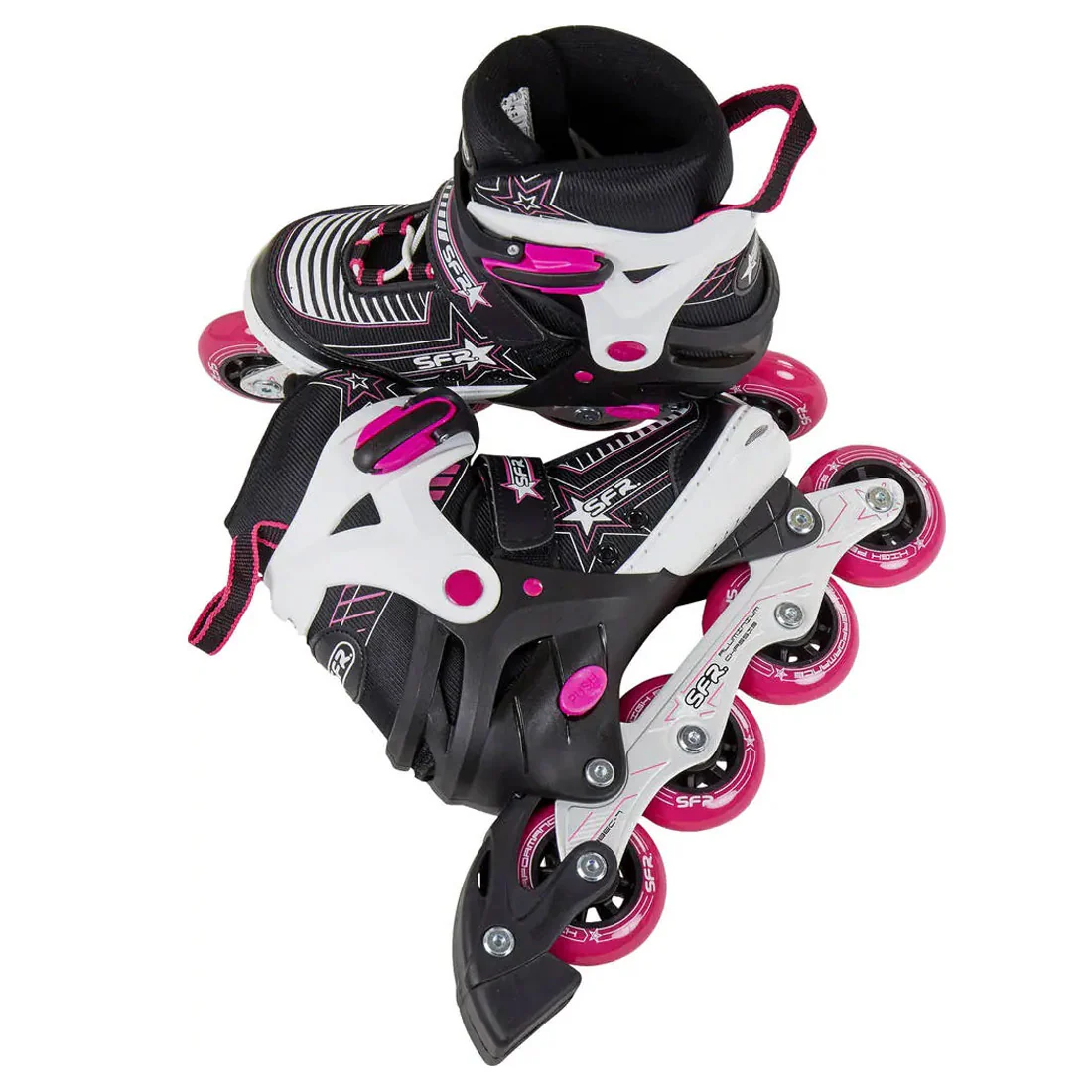 SFR Pulsar Adjustable Skate - Black/Pink - Image 3