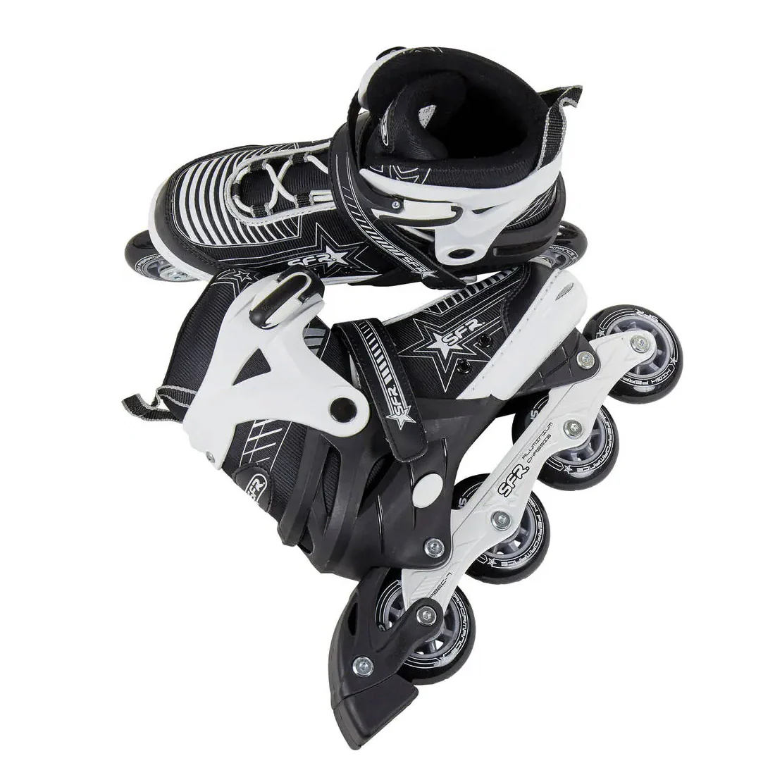 SFR Pulsar Adjustable Skate - Black/Silver - Image 3