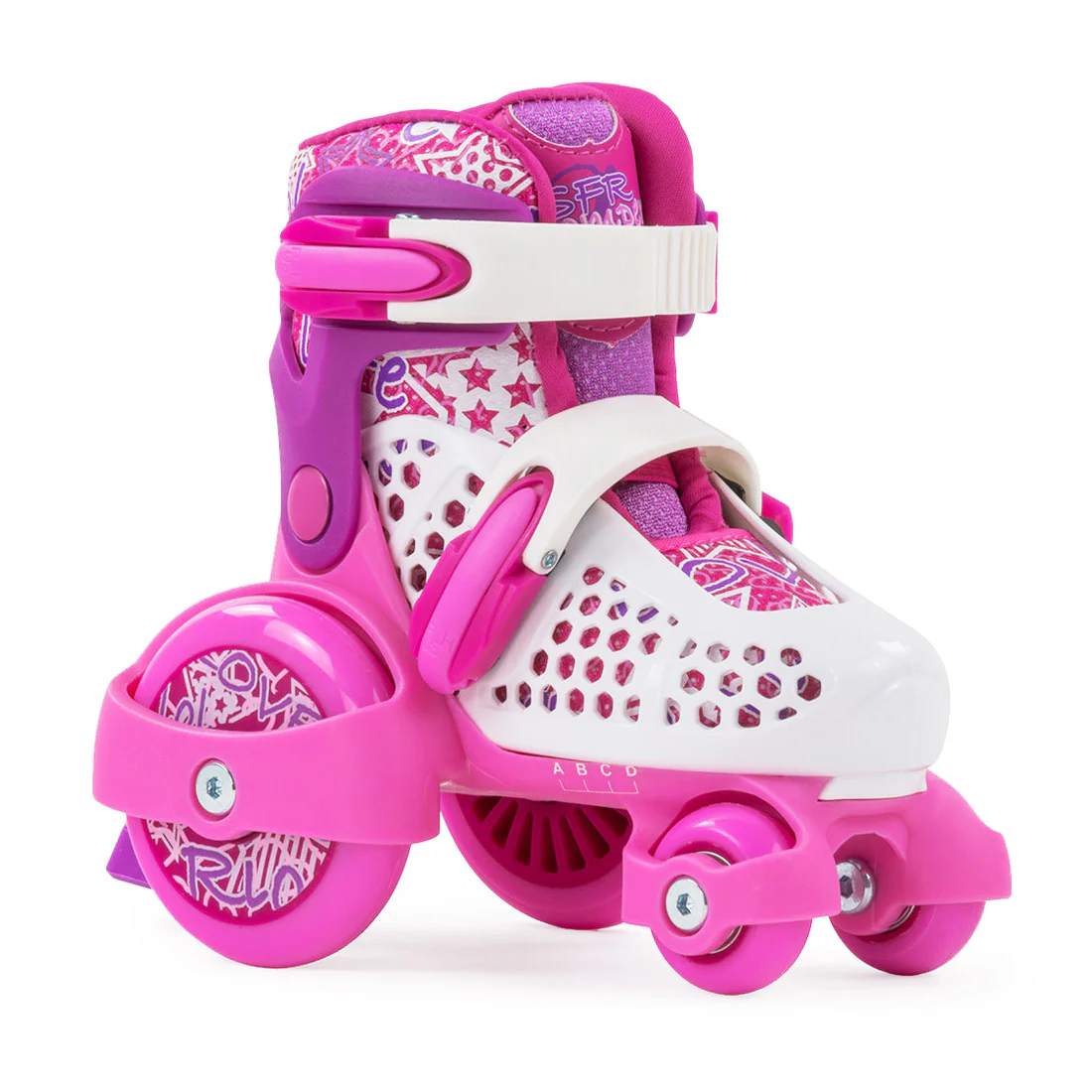 SFR Stomper Adjustable Skates - Pink/White
