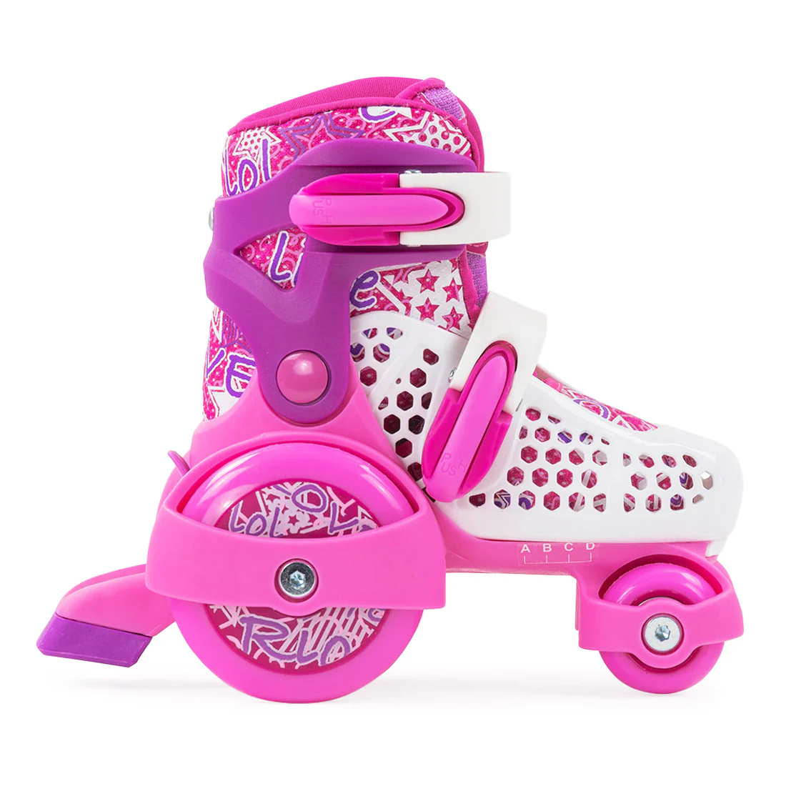 SFR Stomper Adjustable Skates - Pink/White - Image 2
