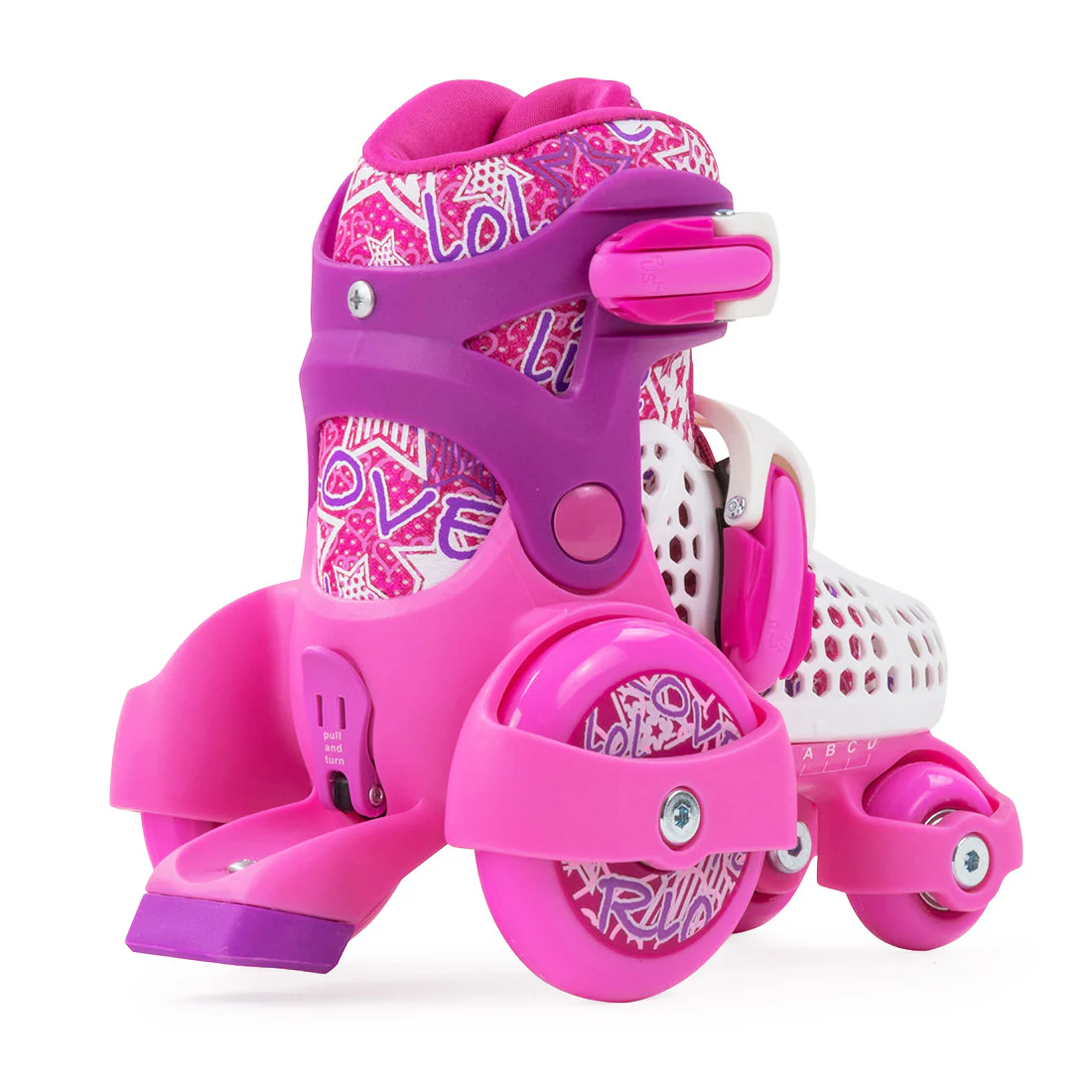 SFR Stomper Adjustable Skates - Pink/White - Image 3