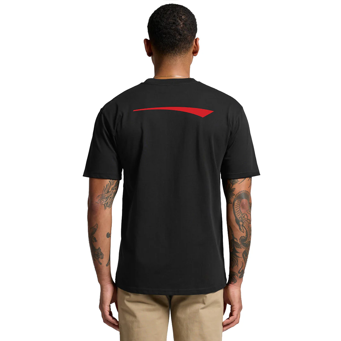 Skater HQ Adult Swoosh Tee - Black - Image 3