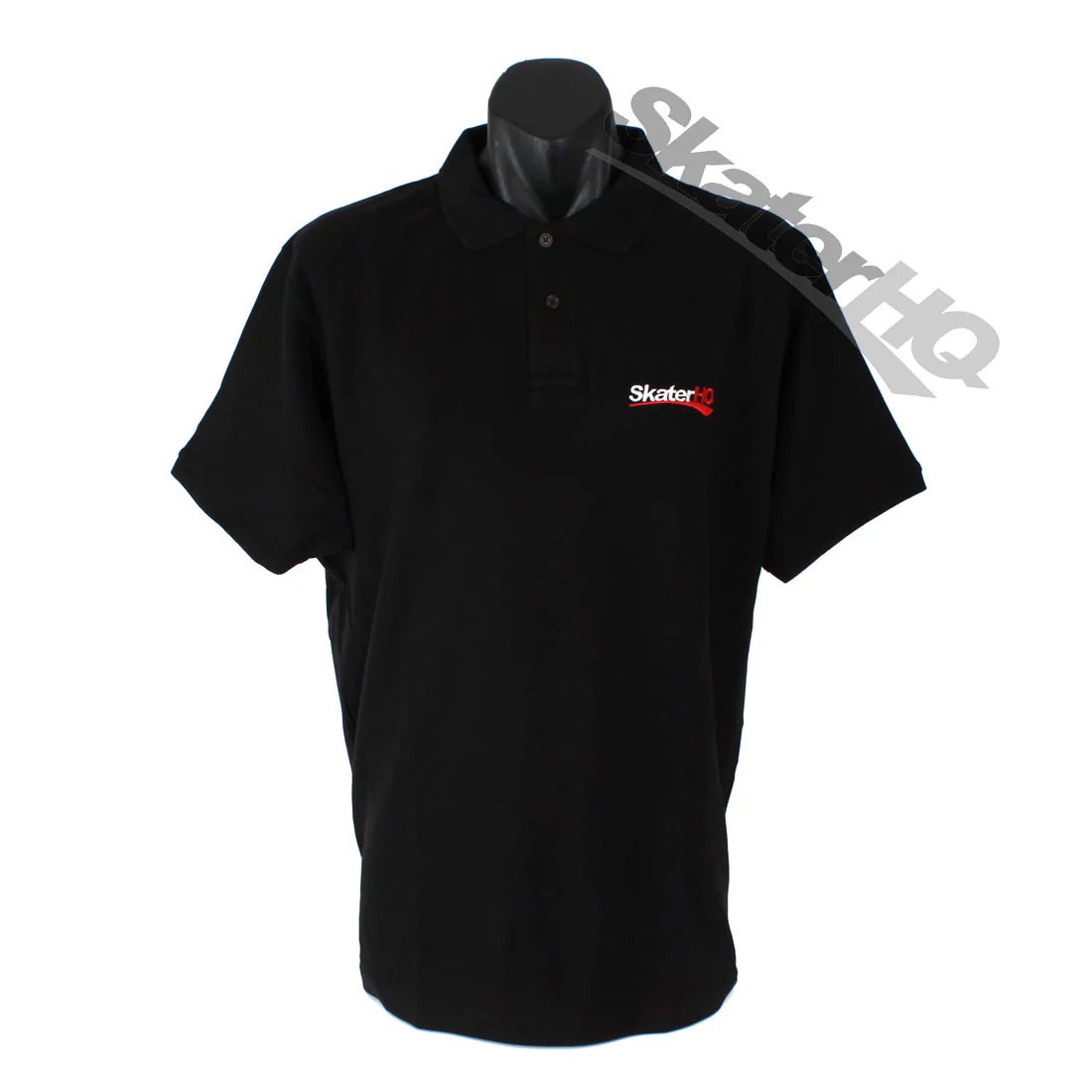 Skater HQ Adult Polo Shirt - Black