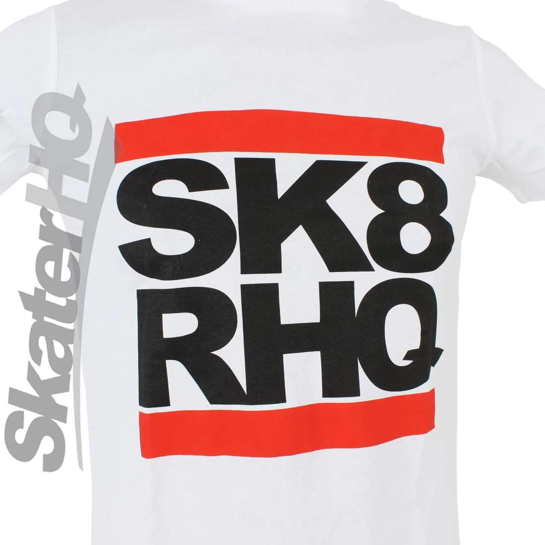 Skater HQ Kids Stacked T-Shirt - White - Image 3