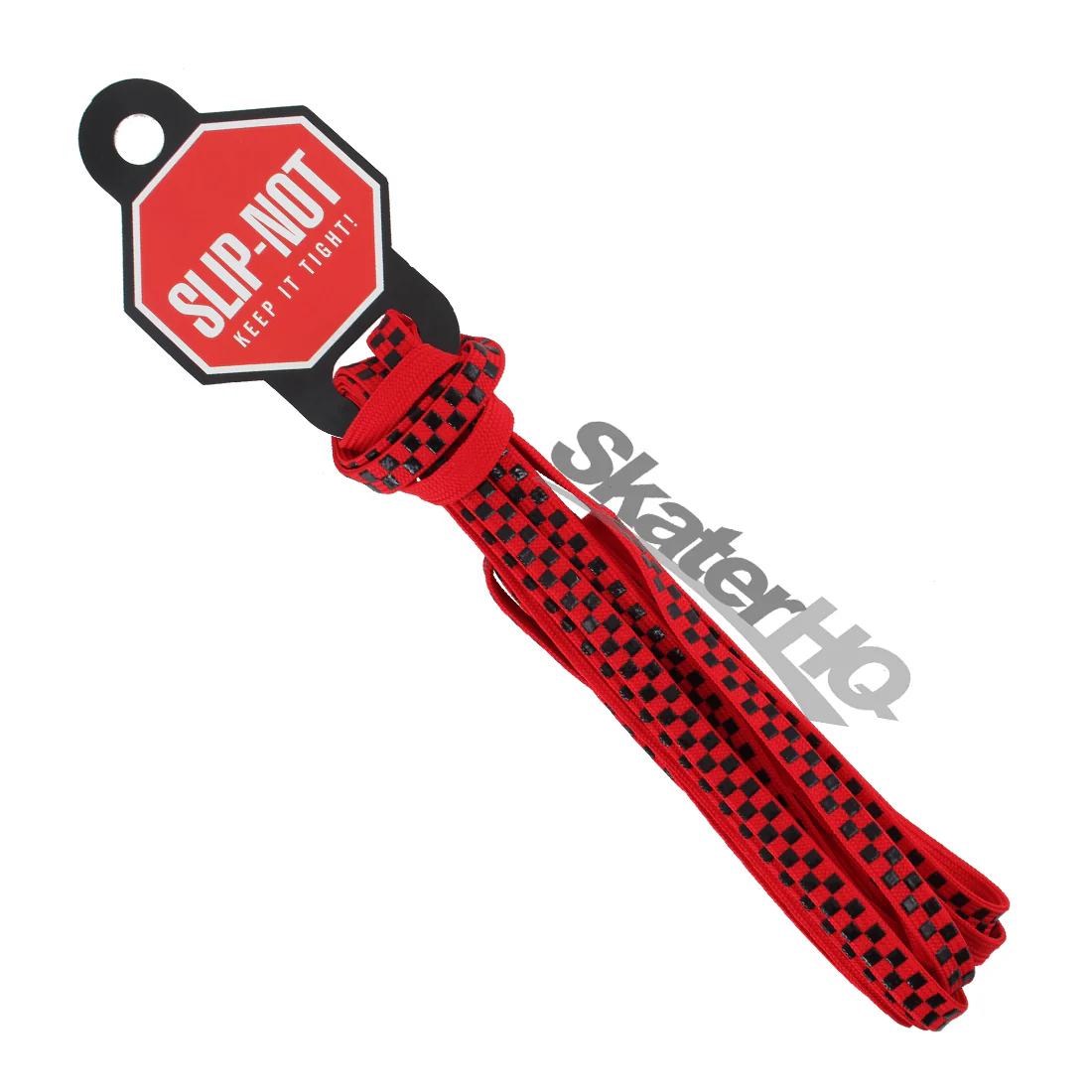 Slip-Not 72in Laces Pair - Red Checkered