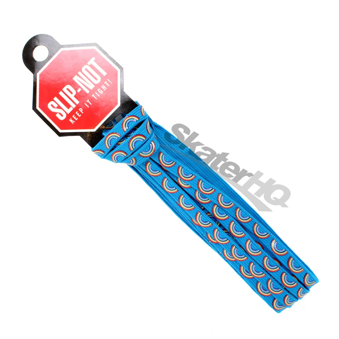 Slip-Not 72in Laces Pair - Blue Rainbow