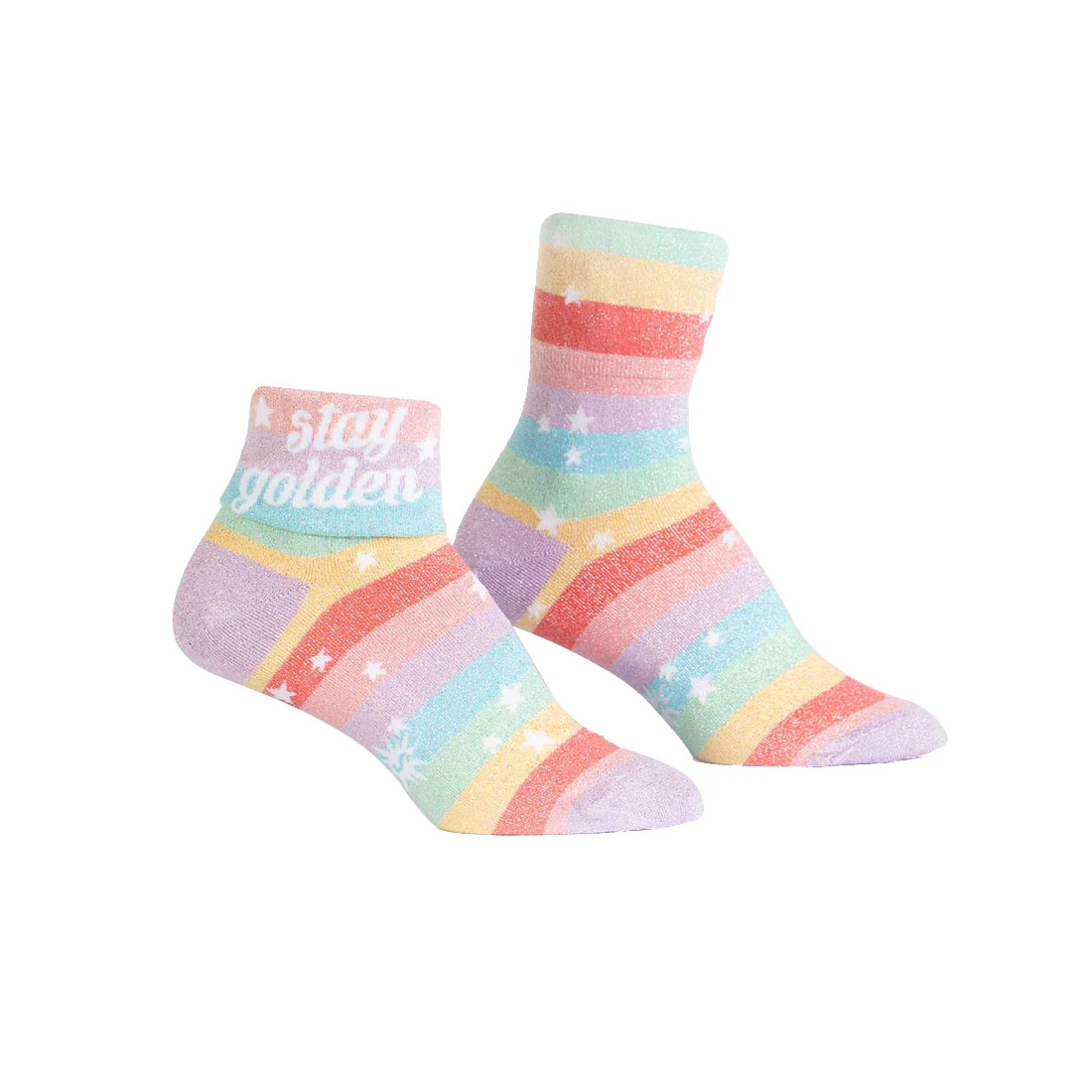 Sock It To Me - Turn Cuff Crew - Stay Golden