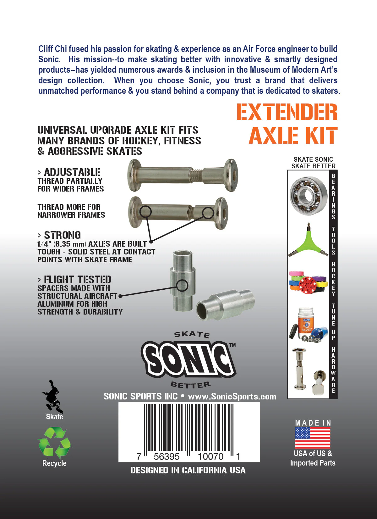 Sonic Extender Inline Axle Kit - Image 4