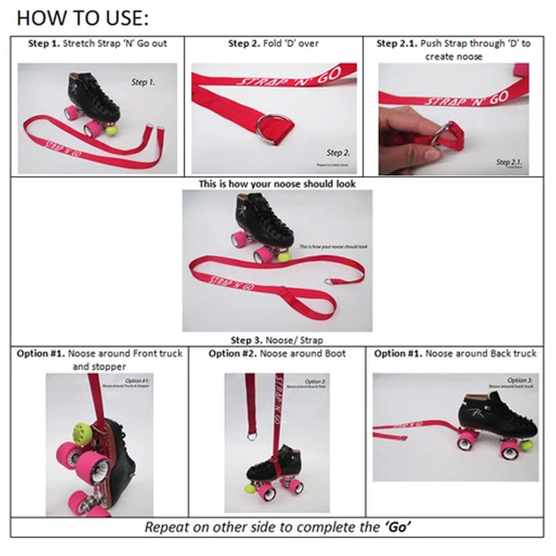 Strap N Go Skate Noose/Leash - Glitter - Image 2