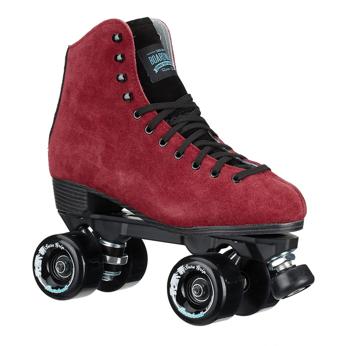 Sure-Grip Boardwalk Skate - Merlot Red