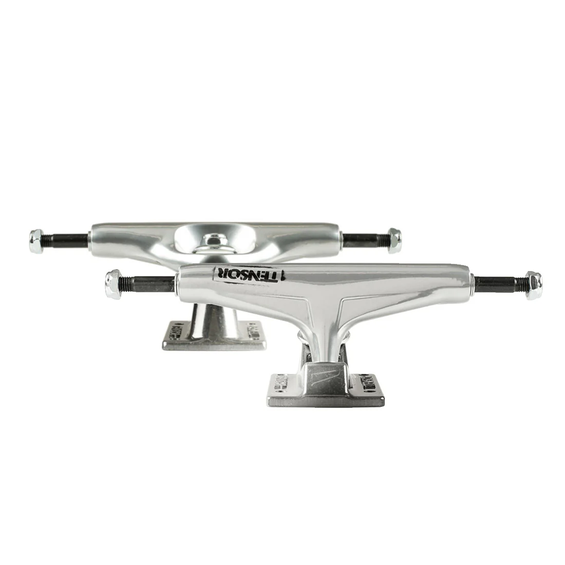 Tensor Aluminium Stencil Mirror Trucks - Raw/Black Fade
