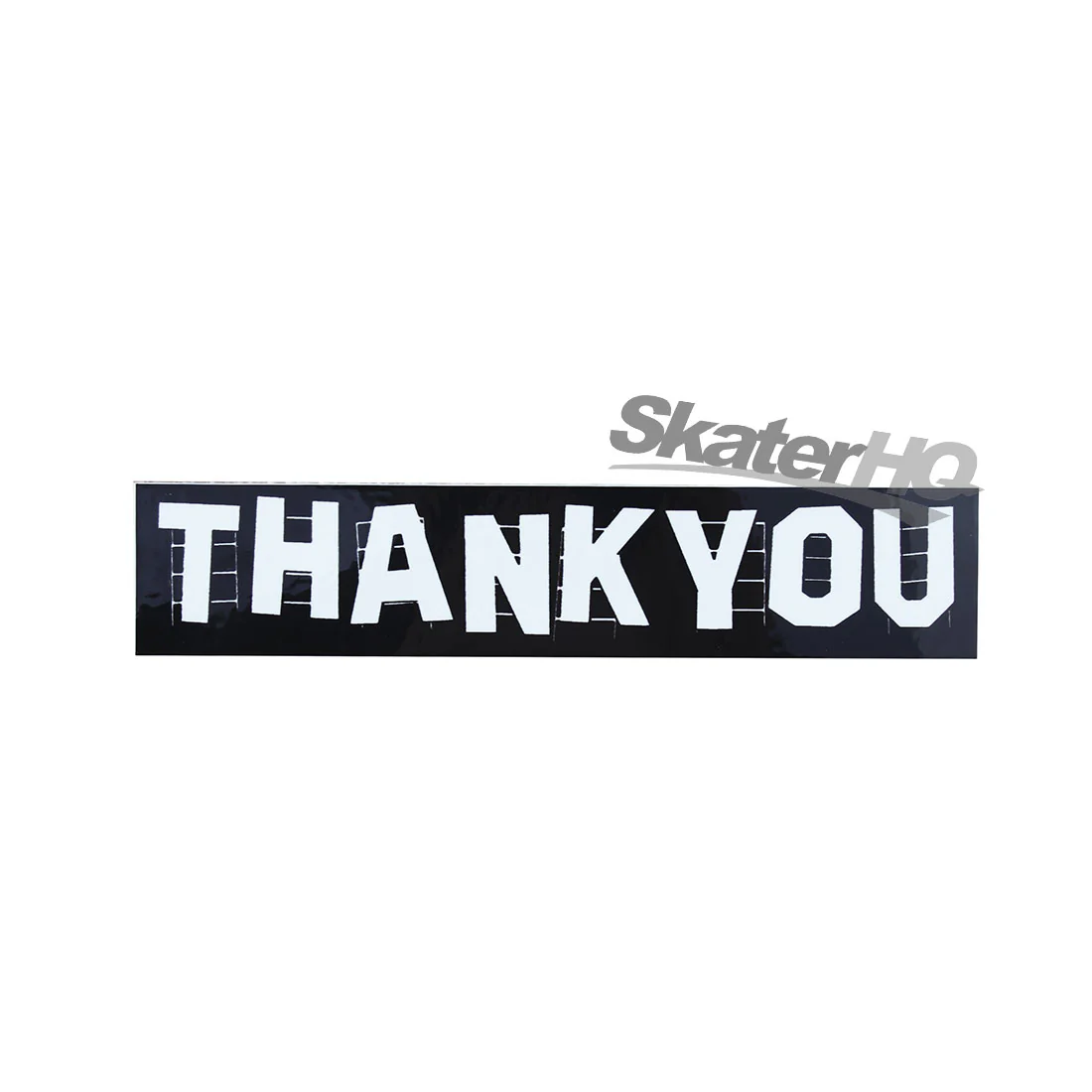 Thank You Hollywood Logo Sticker - Black/White