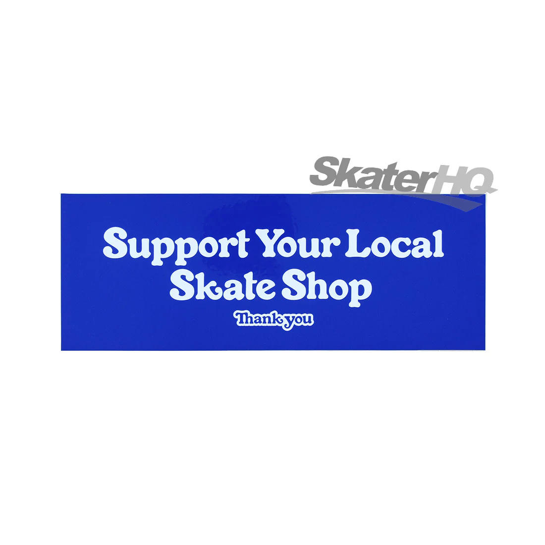 Thank You Support Bumper Sticker - Blue