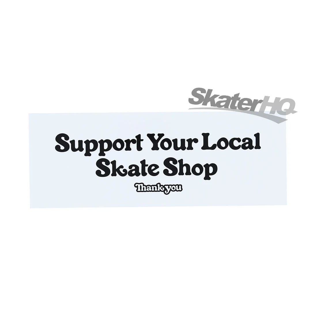 Thank You Support Bumper Sticker - Black