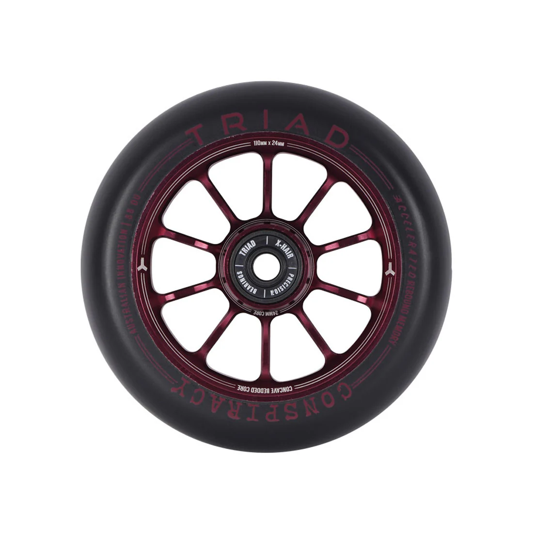 Triad Conspiracy 110mm Wheel - Ano Red