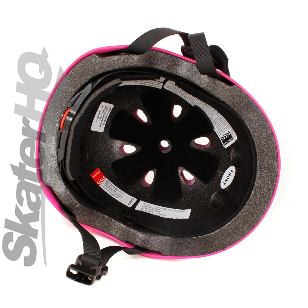 Triple 8 LIL8 Youth Bike Helmet - Staab Neon Pink Rubber - Image 3