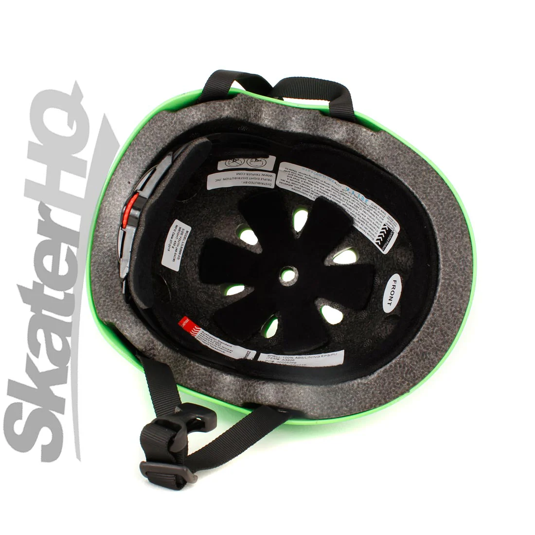 Triple 8 LIL8 Youth Bike Helmet - Neon Green Gloss - Image 3