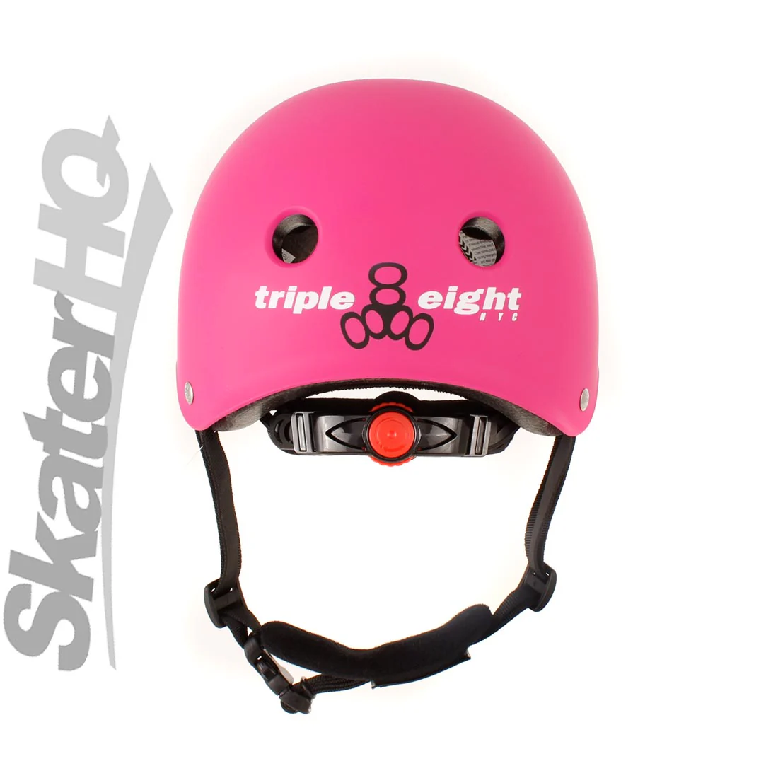 Triple 8 LIL8 Youth Bike Helmet - Neon Pink Rubber - Image 2