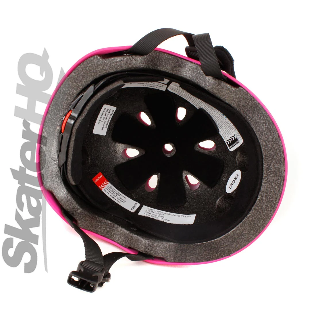 Triple 8 LIL8 Youth Bike Helmet - Neon Pink Rubber - Image 3