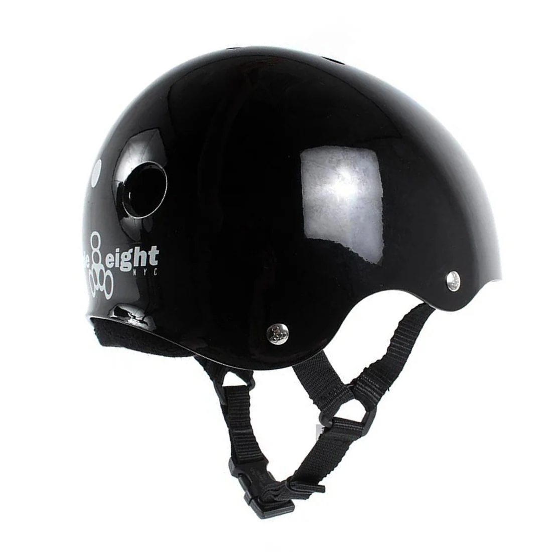 Triple 8 Skate SS Helmet - Black Gloss - Image 2