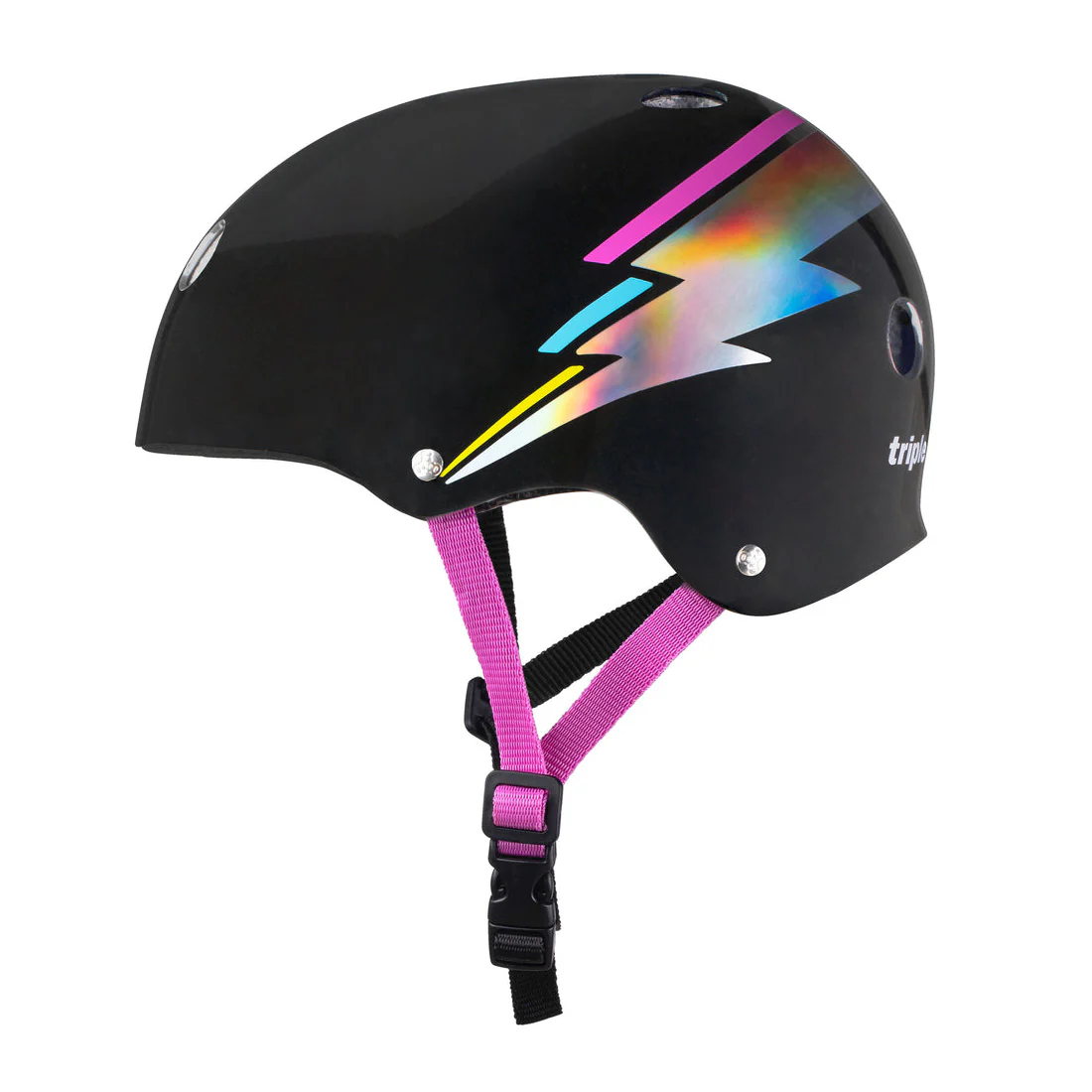 Triple 8 THE Cert SS Helmet - Black Hologram - Image 2