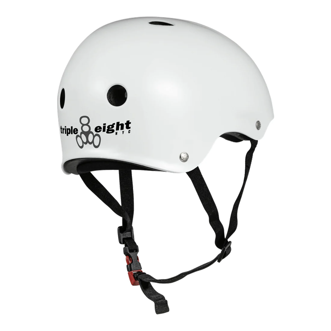 Triple 8 THE Cert SS Helmet - White Gloss - Image 2