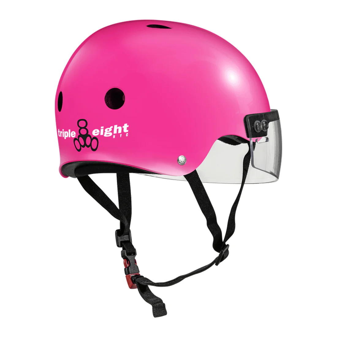 Triple 8 THE Cert SS Visor Helmet - Pink Gloss - Image 2