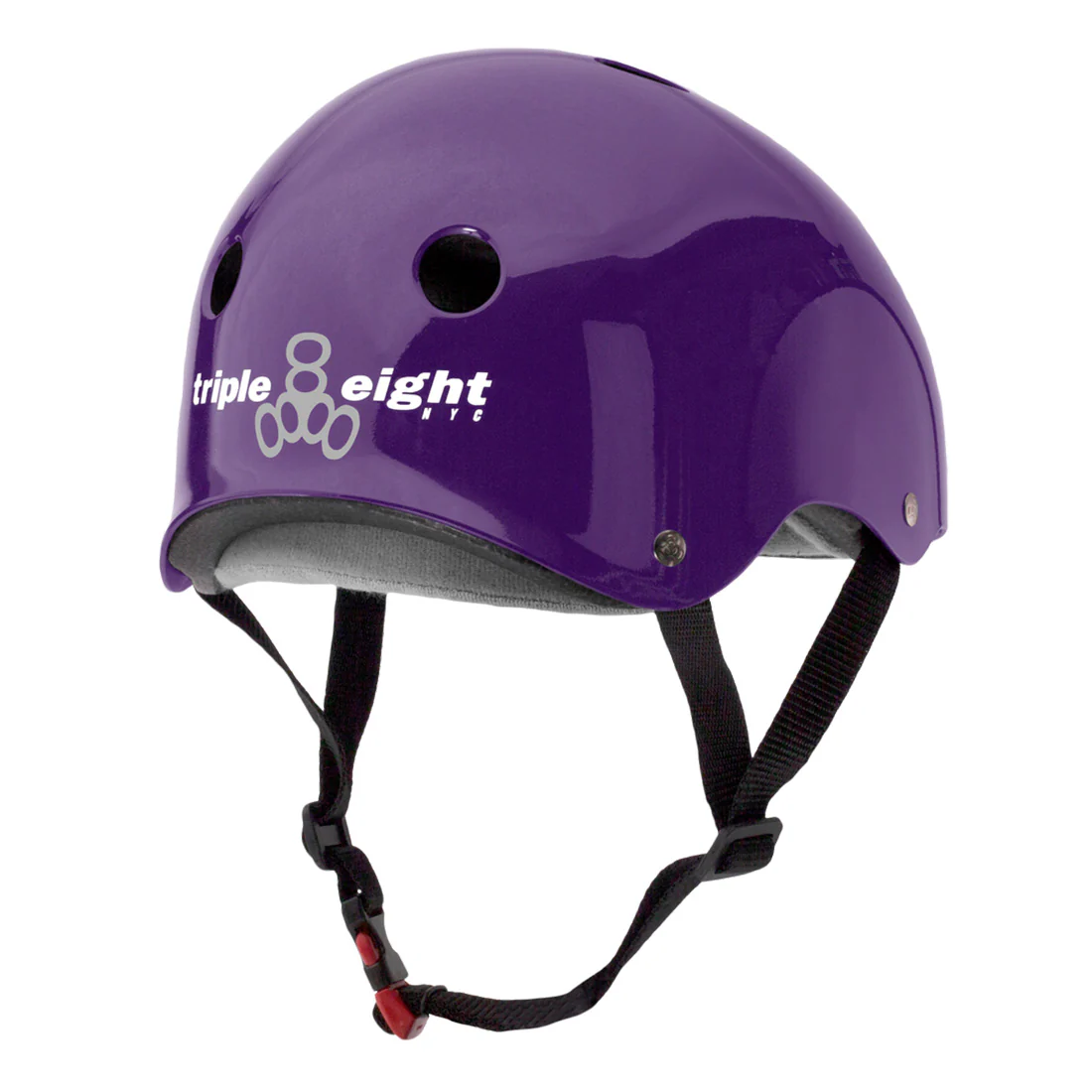 Triple 8 THE Cert SS Helmet - Purple Gloss - Image 2