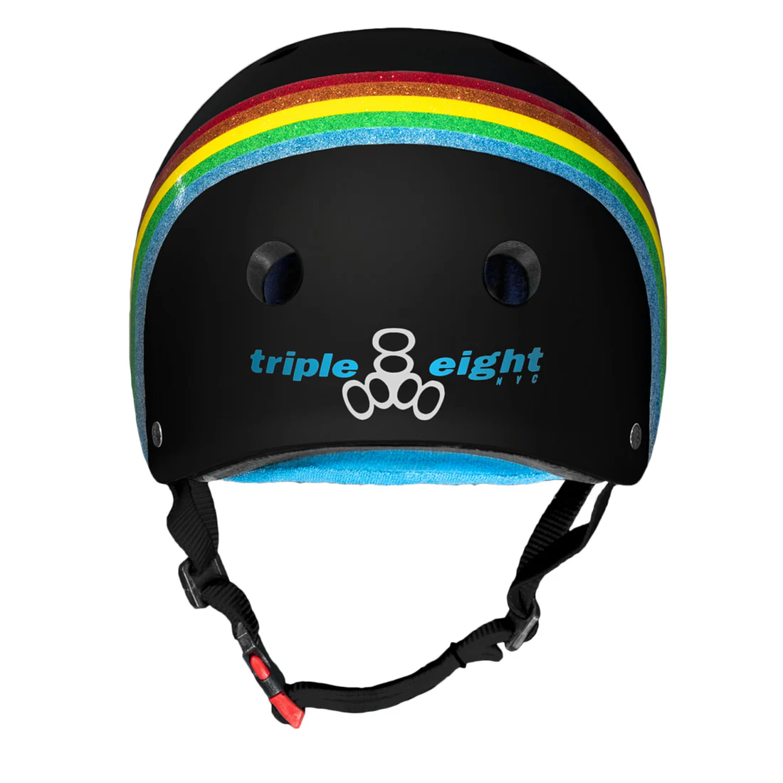 Triple 8 THE Cert SS Helmet - Rainbow Black Gloss - Image 3