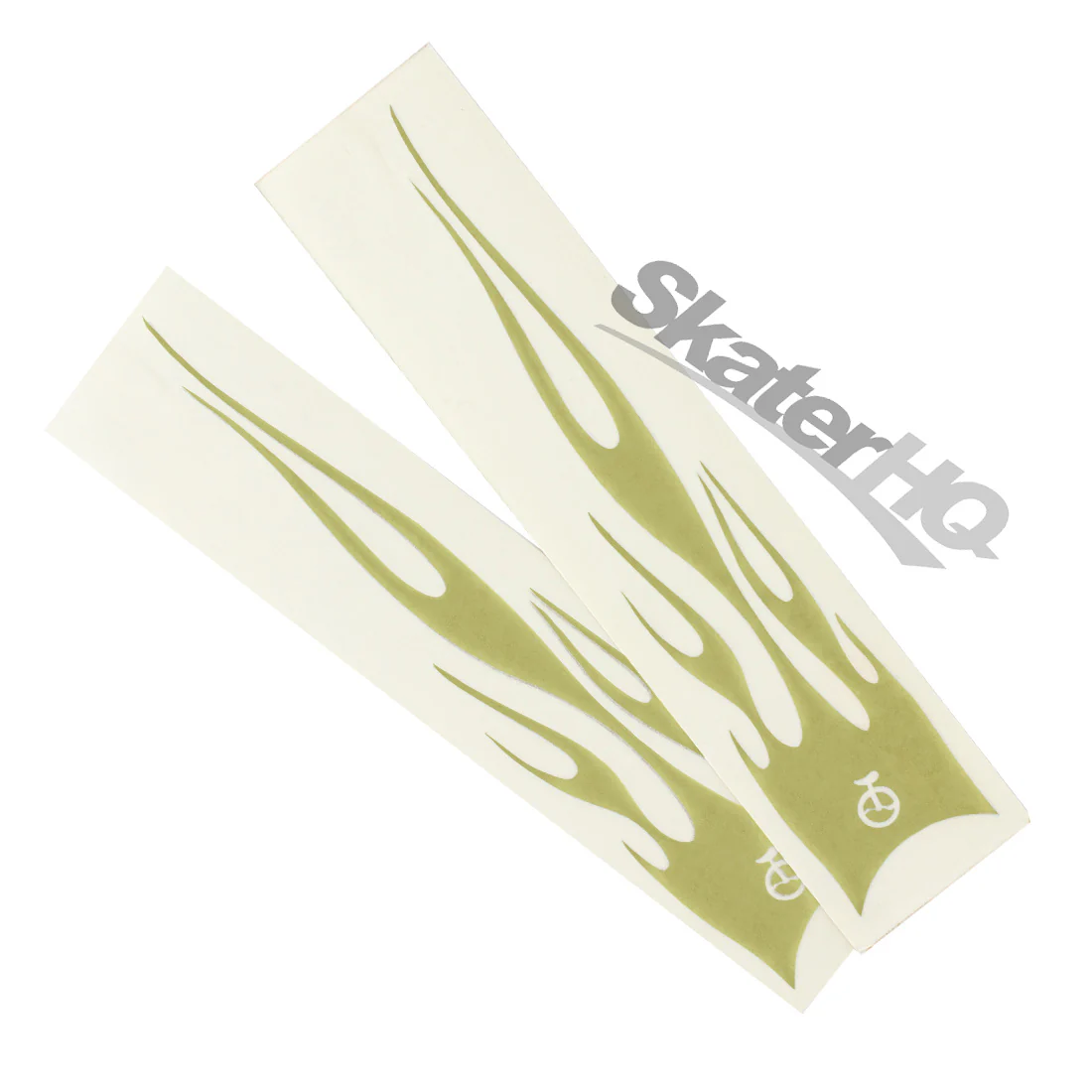 UDC Unicycle Flame Decal Sticker 2pk - Gold