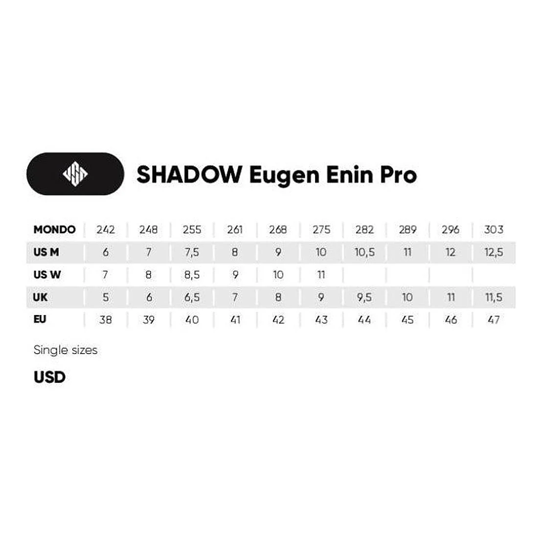 USD Shadow Eugen Enin Pro III Skate - White/Orange - Image 6